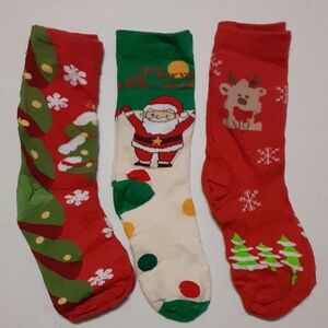 3 Pairs Christmas Socks